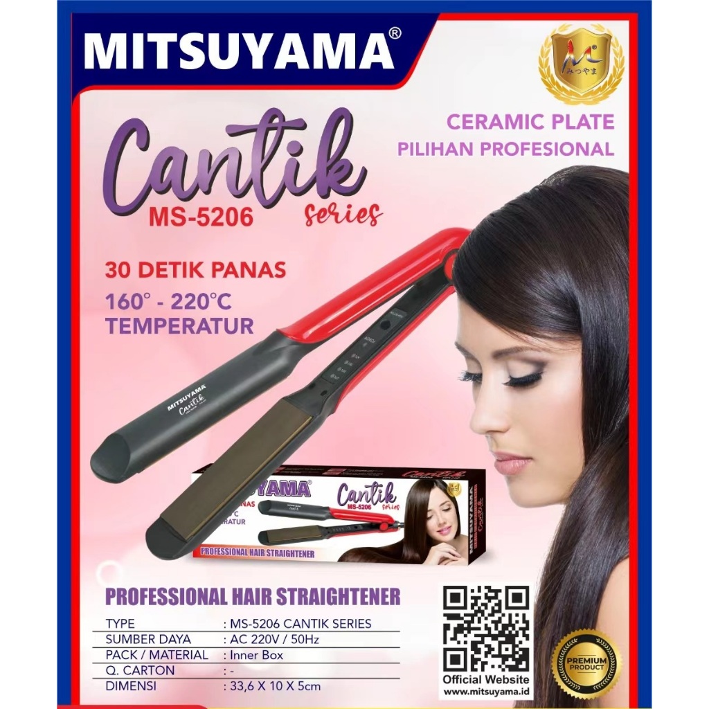CATOK MITSUYAMA 5206 CANTIK | Alat Catok Rambut Mitsuyama 5206 Cantik