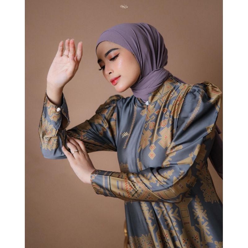 HALWA APPAREL AGHNI DRESS//HALWA APPAREL GAMIS LEBARAN