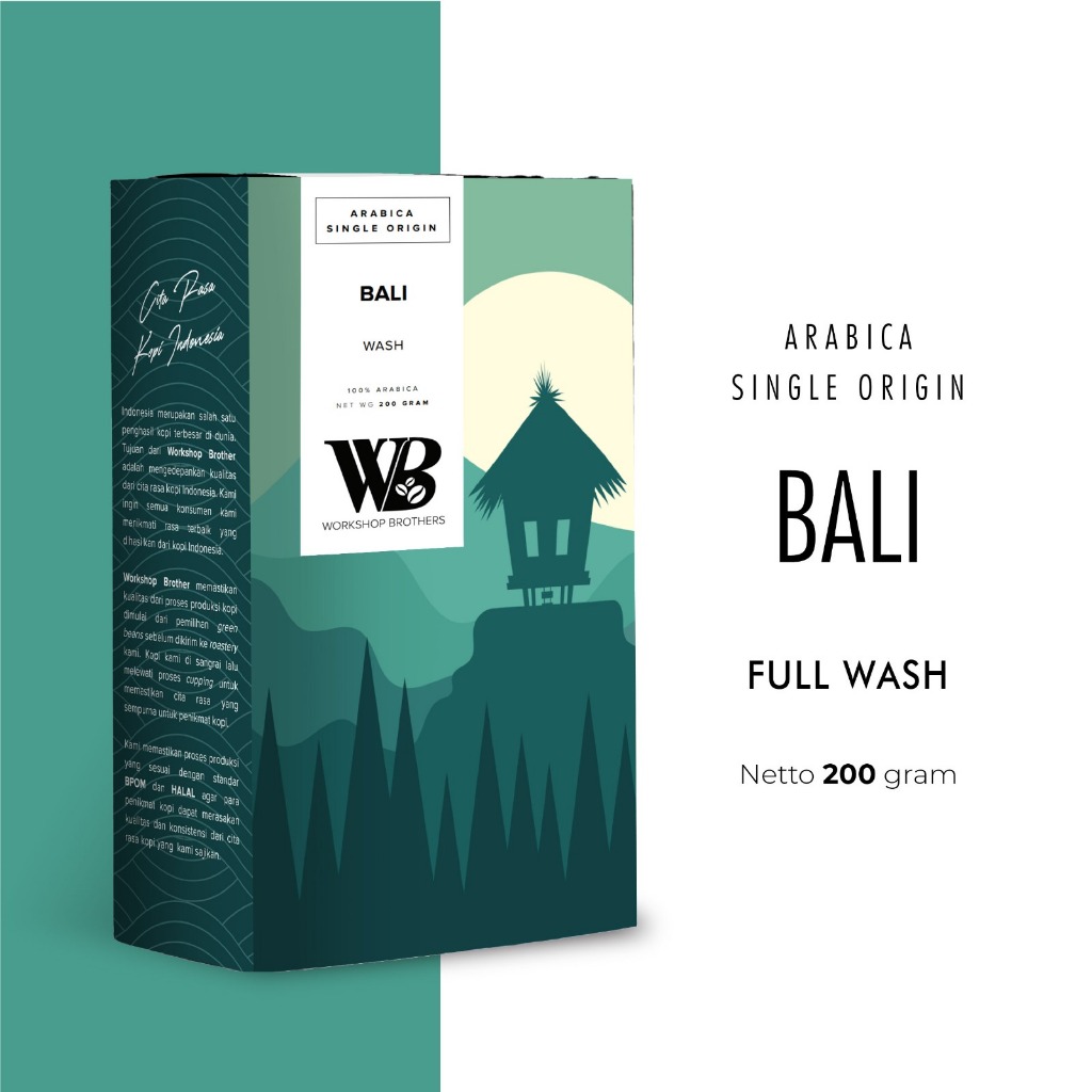 

Kopi Arabica Bali Full Washed Single Origin Workshop Brother