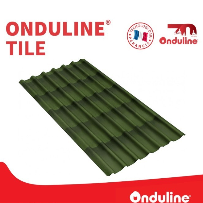 Genteng ONDULINE TILE® - Dual Green 3D