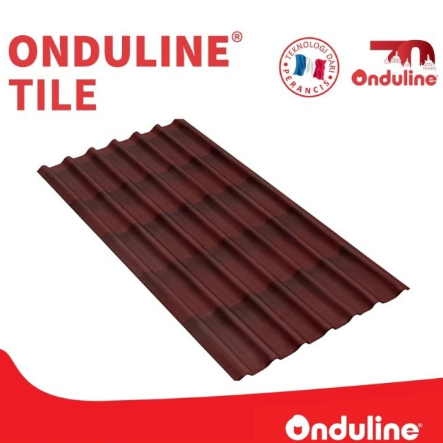 Genteng ONDULINE TILE® - Dual Red 3D