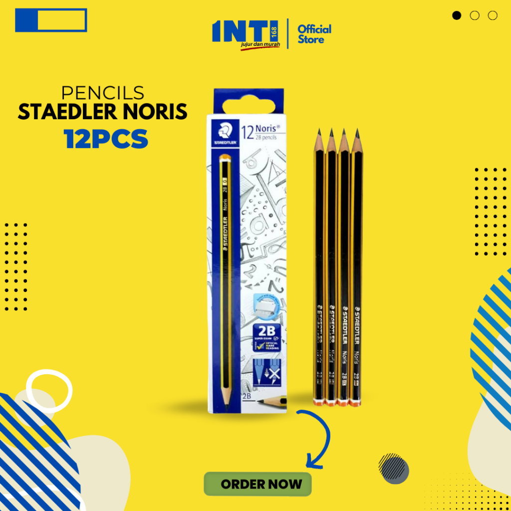 

Pensil Staedtler Noris Hexagonal 2B 1 Pak isi 12 pcs 120-0 A50