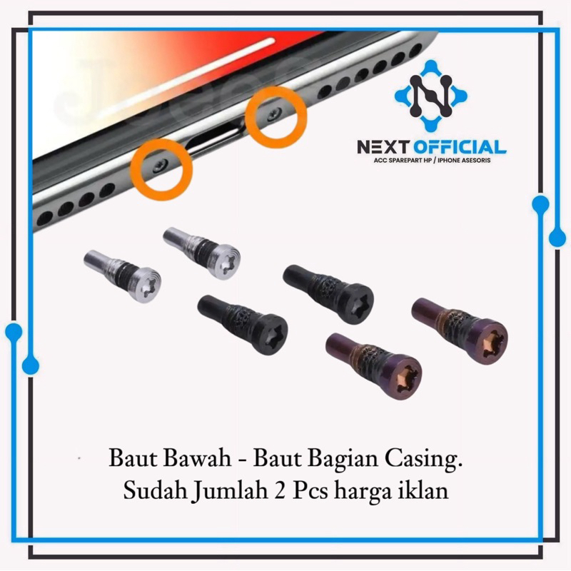 Baut Bawah - Baut Belakang Casing Ip Seri 8 - 8g - Se2020 Original New