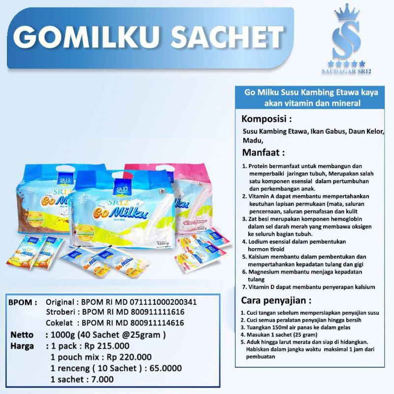 

susu gomilku saset sr12 GOMILKU SACHET