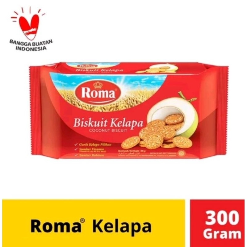 

ROMA KELAPA BISKUIT KELAPA COCONUT BISKUIT 300gr