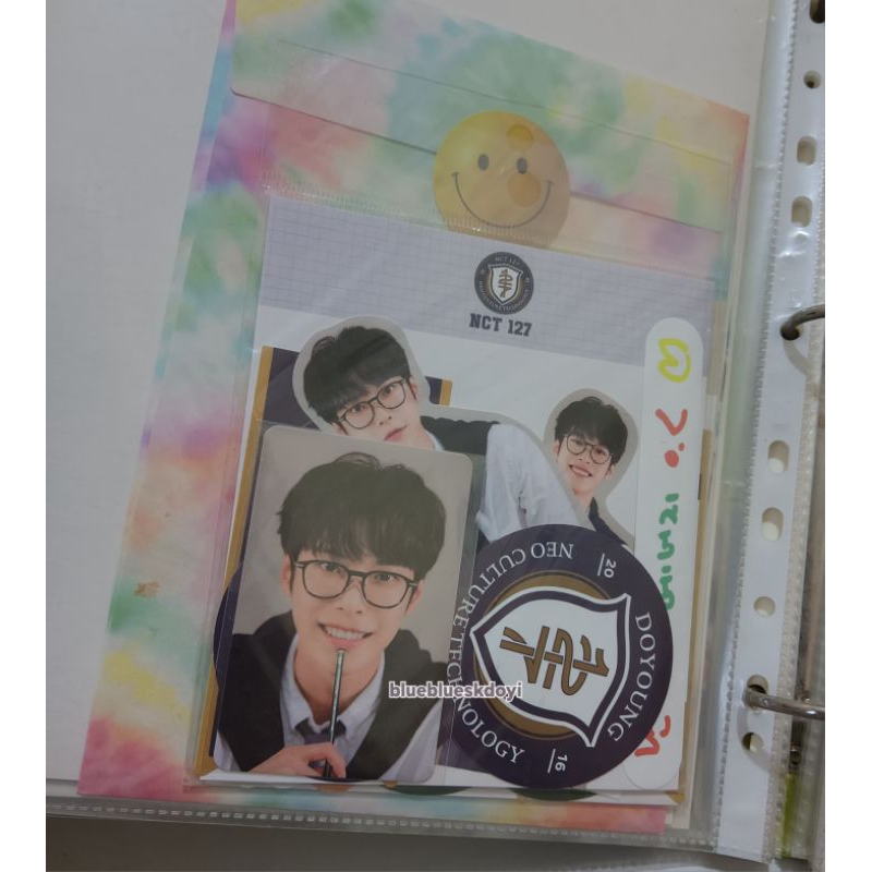 Luggage sticker NCT + photocard/pc Back to school kit NCT127 Doyoung & NCT Dream Haechan 2021