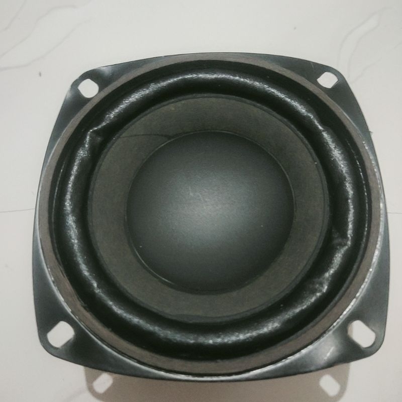 Speaker copotan 4 inch 4 ohm 15 watt subwoofer magnet jumbo kondisi gress mulus membran pinggiran ba
