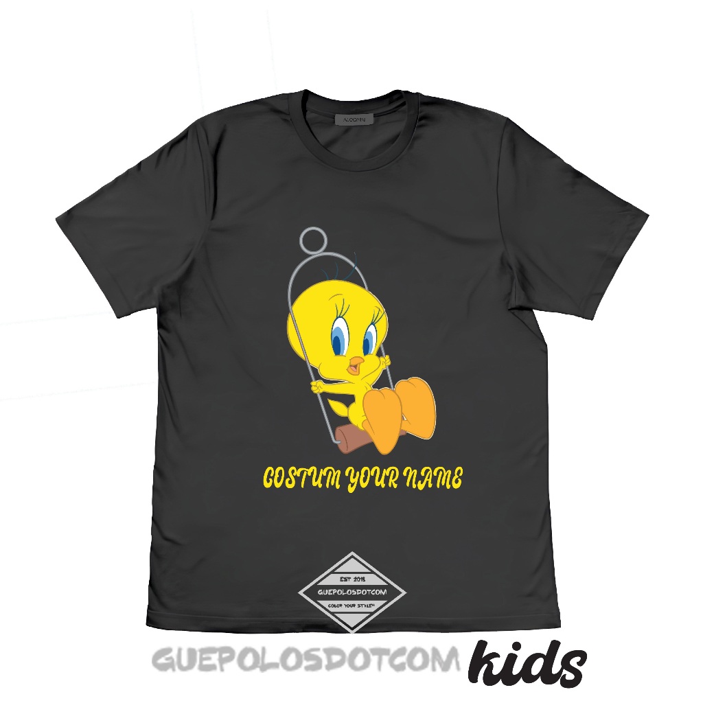 KAOS T-SHIRT GAMBAR TWEETY LUCU - kaos gambar tweety lucu murah - guepolos