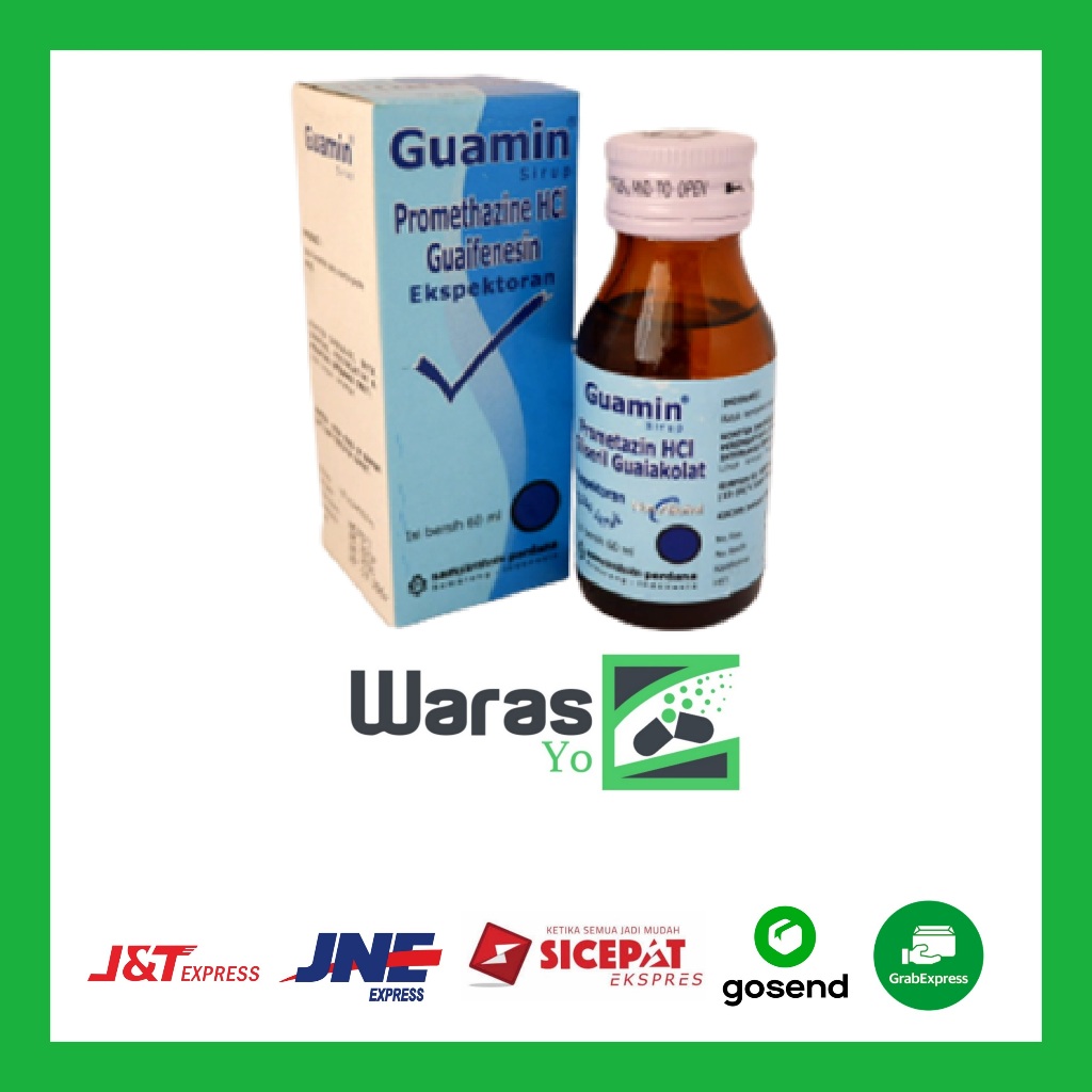 [WS] Guamin Sirup 60 ml / GUAMIN SYRUP - OBAT BATUK ANAK [Sampharindo]