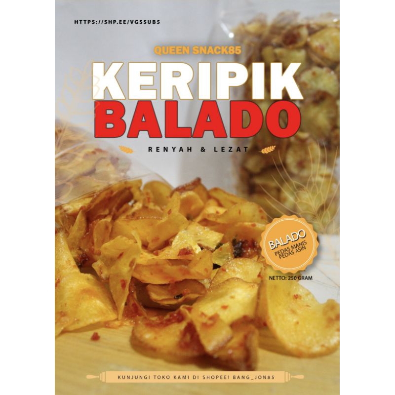 

keripik singkong Ribak sude pedes manis 1kg
