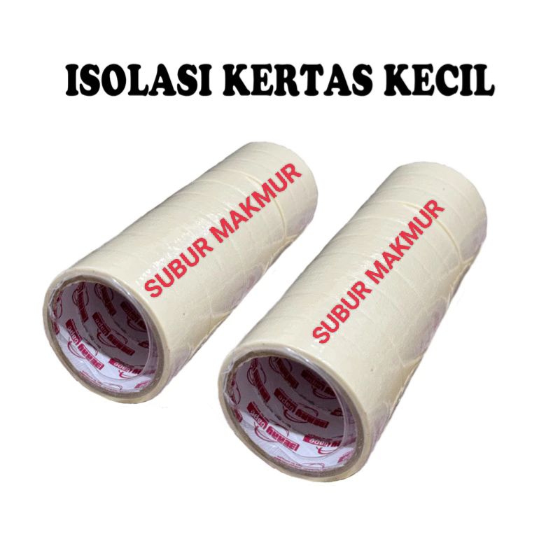 

(1slop=10biji) Isolasi kertas kecil berry 3/4 - Masking berry 3/4