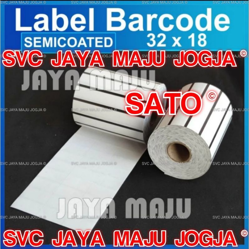 

[ SATO ] 32 X 18 BLACKMARK - 3 LINE SEMICOATED - FACE IN - ISI 5.000 PCS || CORE 1" || LABEL BARCODE THERMAL TRANSFER PAKAI RIBBON - ACCESSORIES FASHION GARMEN || 32X18 BLACK MARK - CG408TT CG408 TT CG 408TT CG 408 TT CX400 CX 400 CZ408