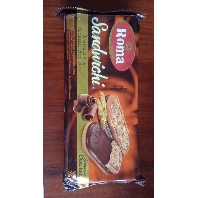 

Roma Sandwich Chocolate (Cokelat Bon-Bon) & Peanut Butter (Krim Kacang) 206gr