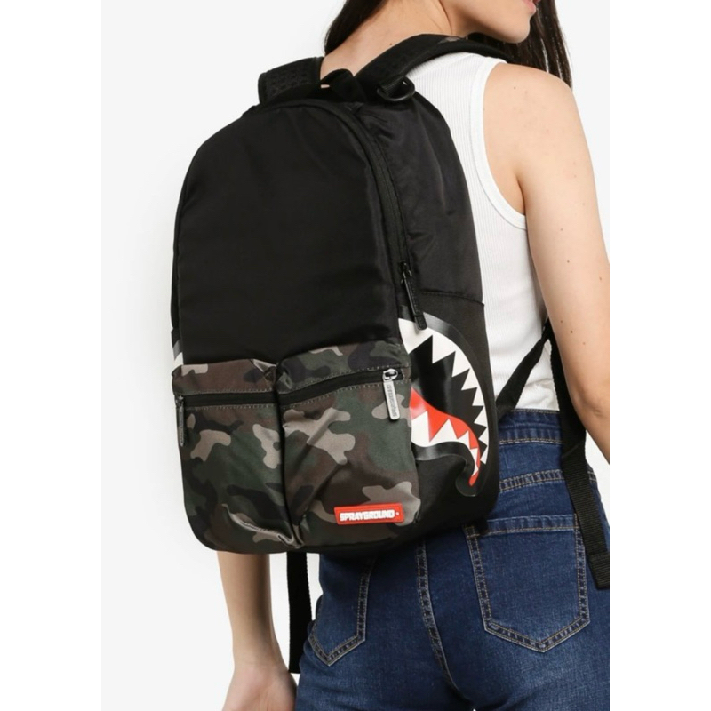 Sprayground Backpack Camo Side Shark Original