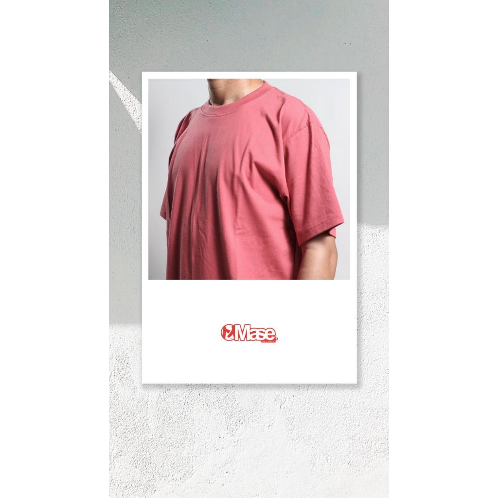 Mase Basic - Kaos Polos Unisex Reguler Blush Red