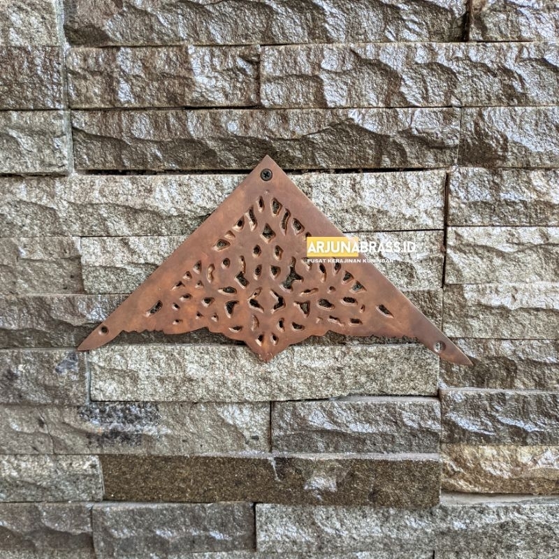 Siku Ornamen Lemari Pintu & Meja Antik Kuningan 15cm