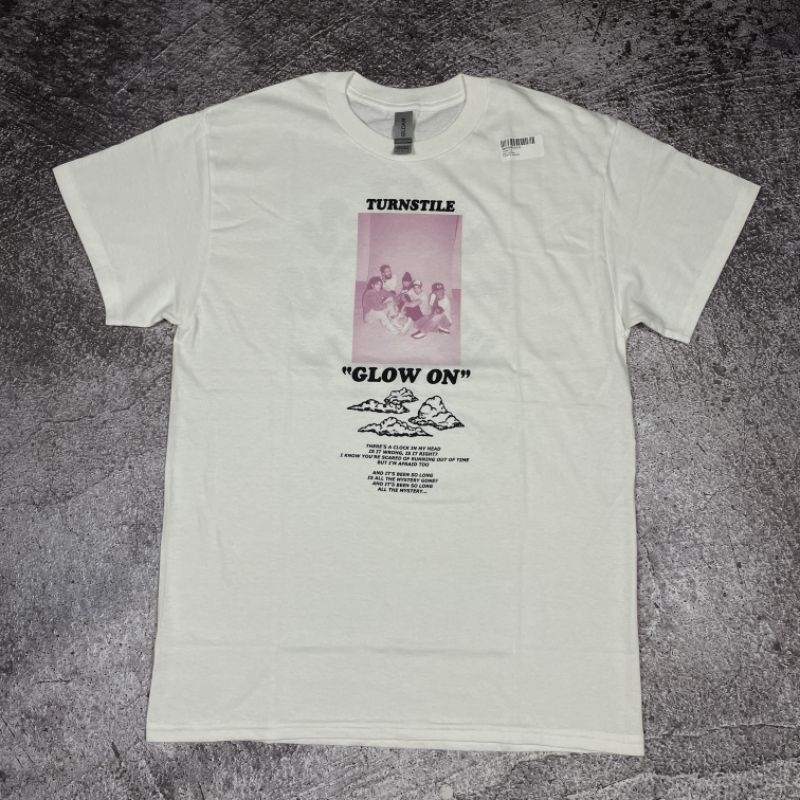 Kaos band official Turnstile - Glow On White original t-shirt