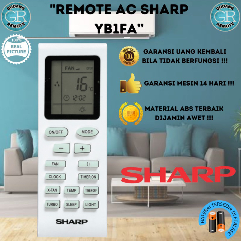 Remote Remot AC Sharp YB1FA ORIGINAL