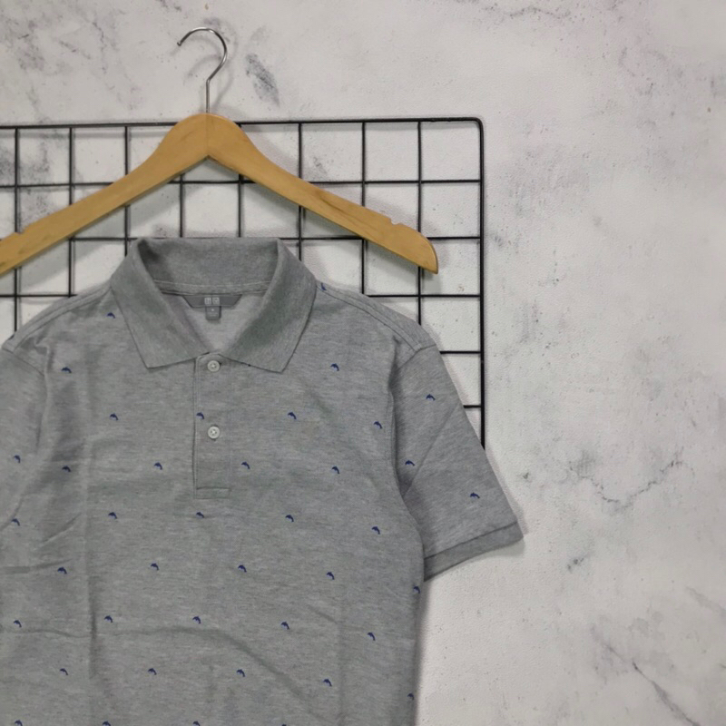 polo shirt uniqlo size M | kaos kerah second