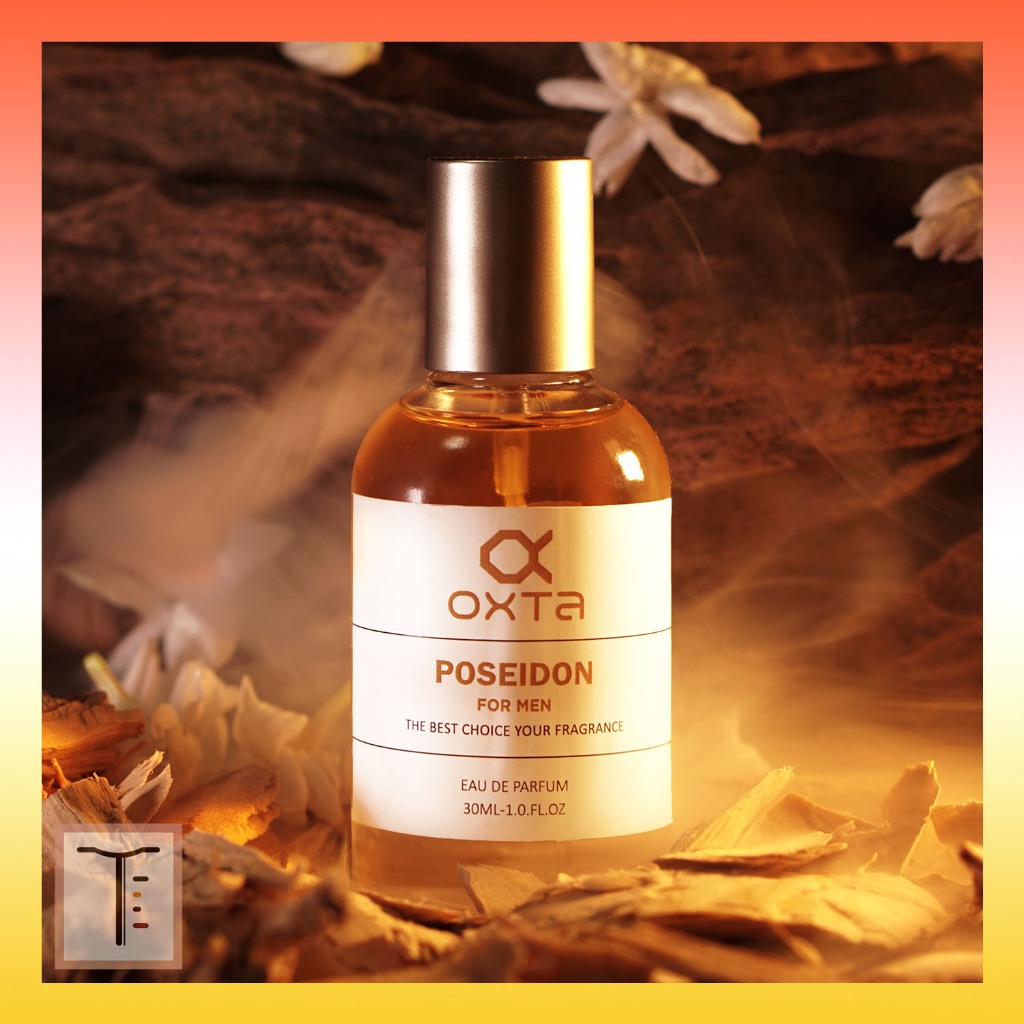 OXTA Poseidon Parfum Pria BPOM Halal 30 ML Eau De Parfum Spray Perfume Tahan Lama Non Alkohol POSEID