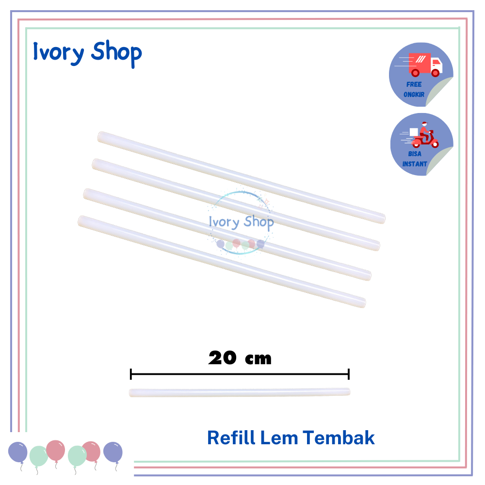 

isi Lem tembak refill /glue stick per pcs panjang 20cm