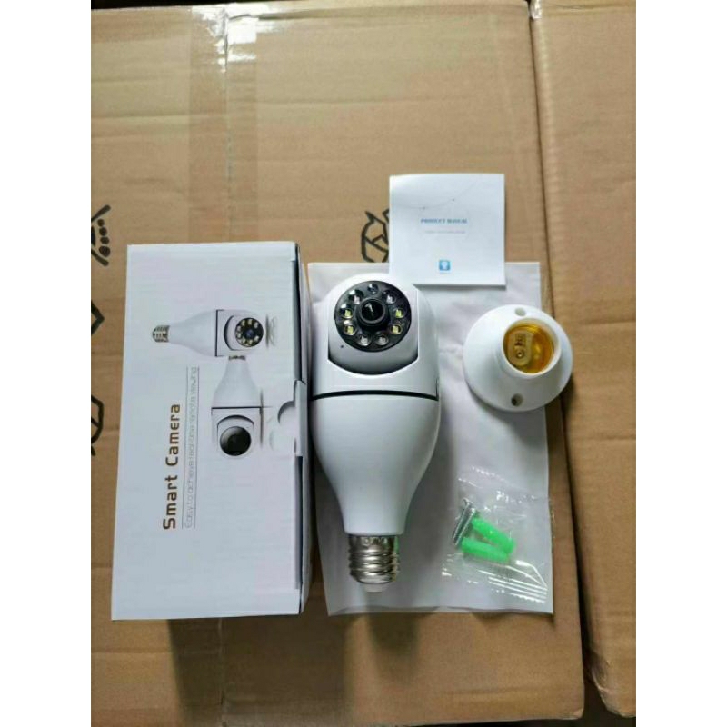 IP CAMERA CCTV BOHLAM PANORAMA V380 PRO WIRRELES 8MP FULL HD BENTUK LAMPU