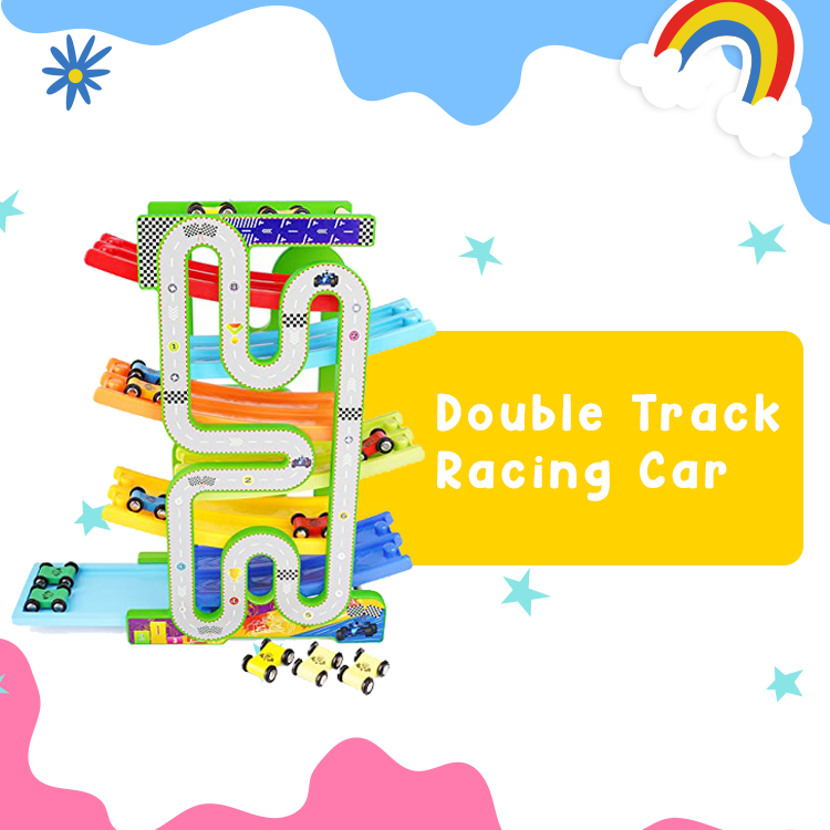 Wooden Toy - Two Track Racing Car