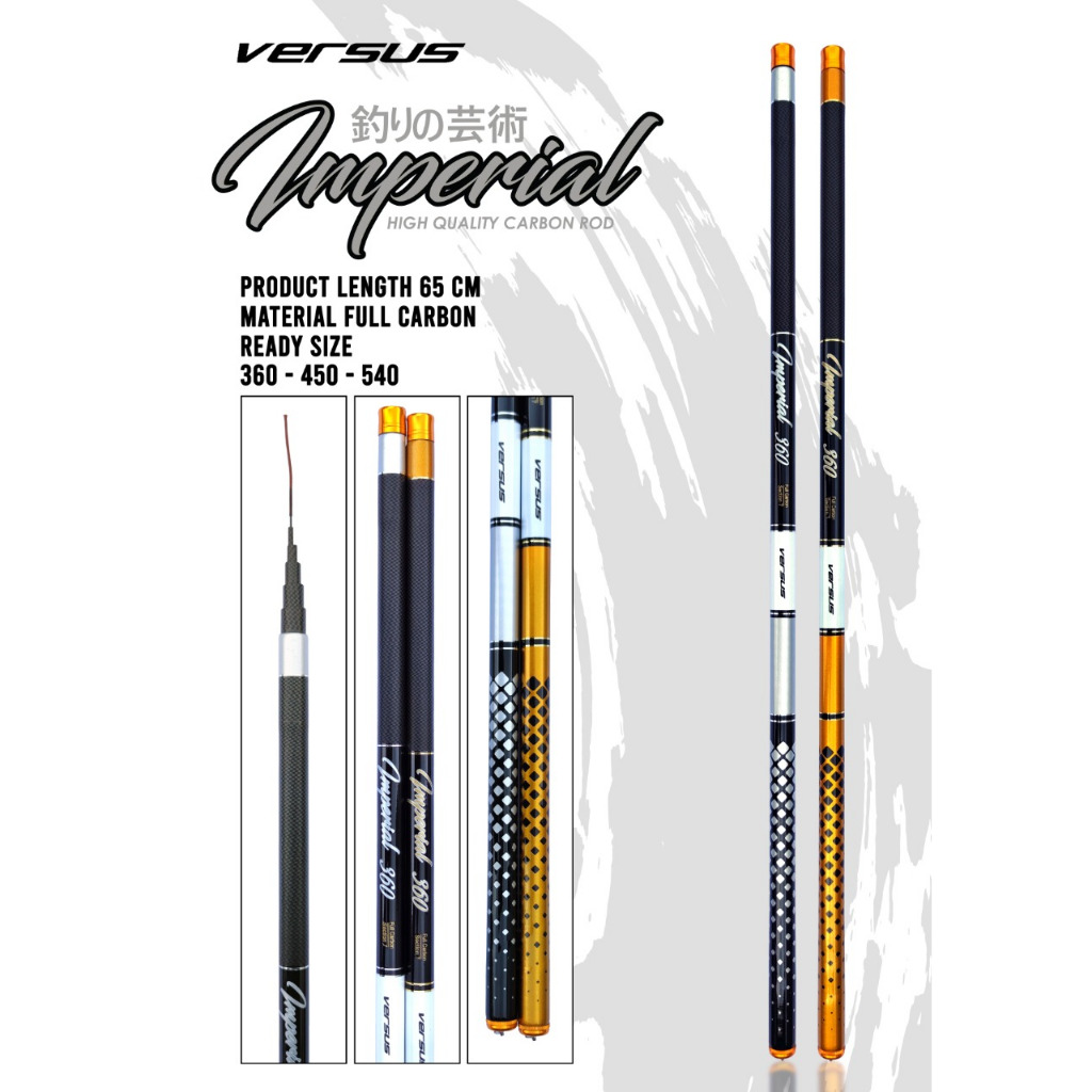 Joran TEGEK CARBON VERSUS IMPERIAL RUAS PANJANG(Free case)