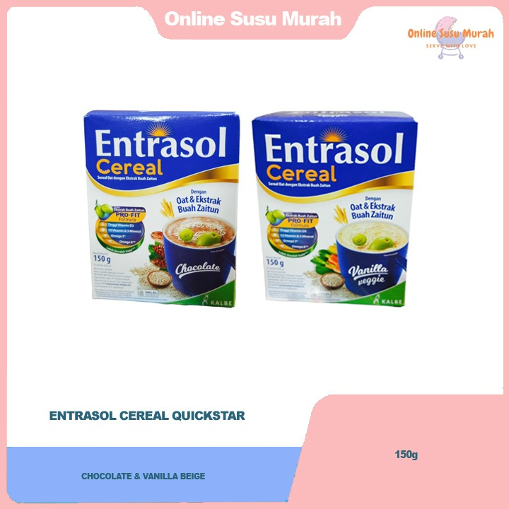

ENTRASOL QUICKSTART QUICK START VANILA COKLAT 5 X 30 GR SEREAL