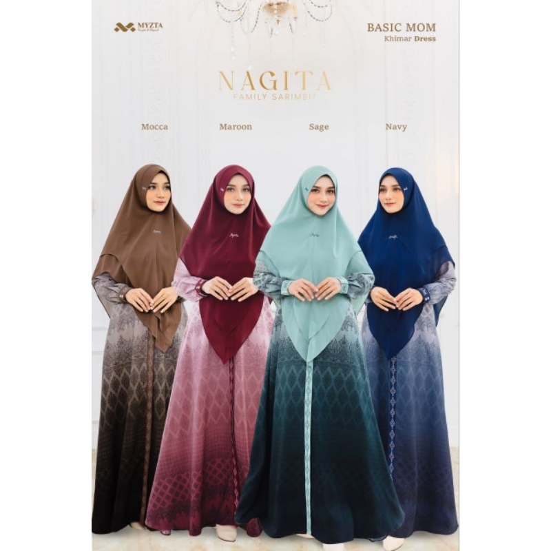 Nagita by Myzta (Dress Set Khimar)