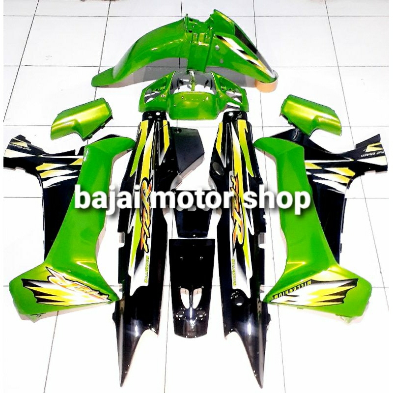 cover body fizr f1zr Milenium hitam hijau bodi halus fullset YAMAHA fizr f1zr milenium hijau hitam