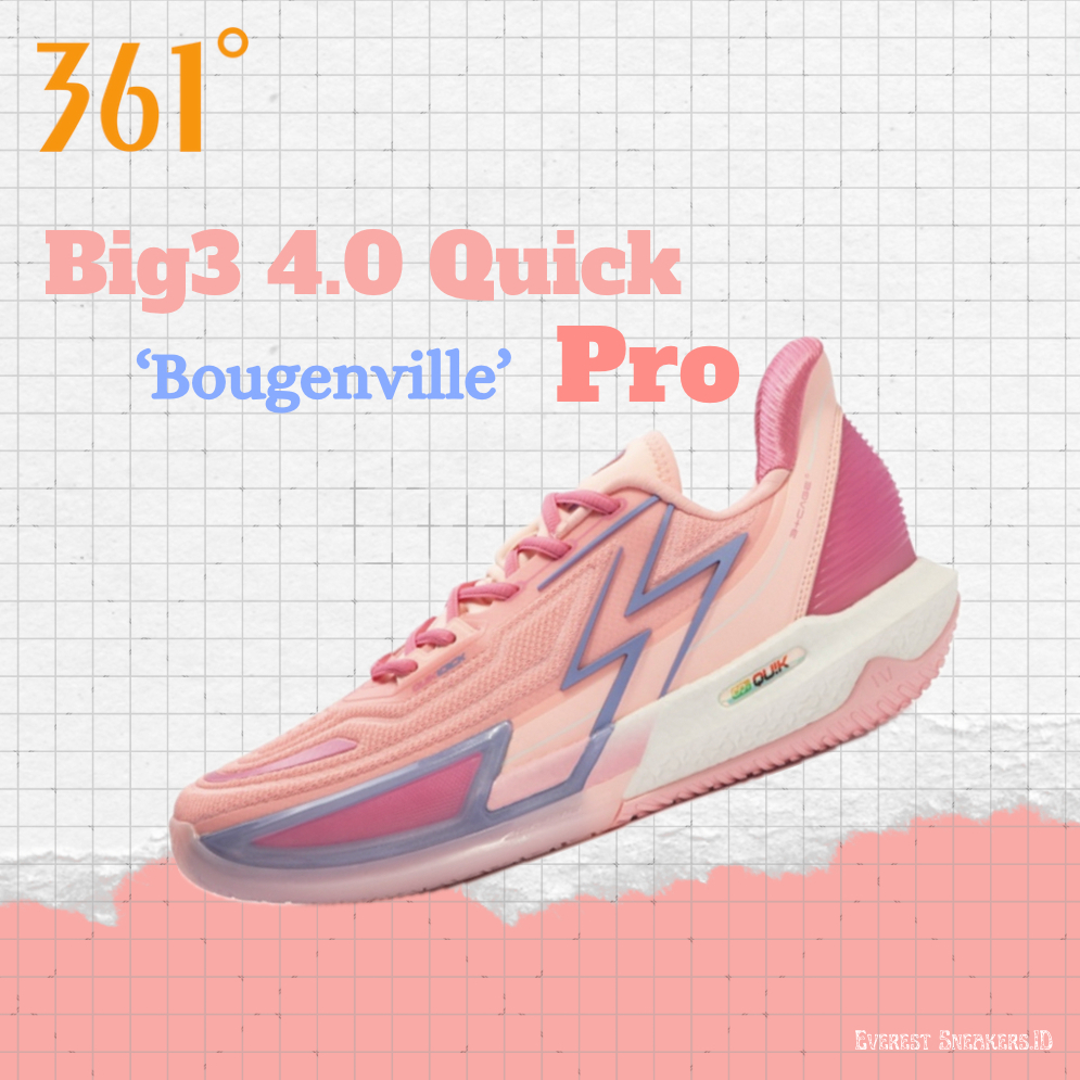 Sepatu Basket 361°BIG3 4.0 Quick Pro 'bougenville'  672411118-4