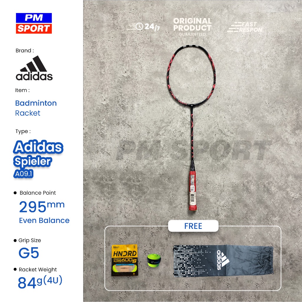 RAKET BADMINTON / BULUTANGKIS ADIDAS SPIELER A09.1 ORIGINAL