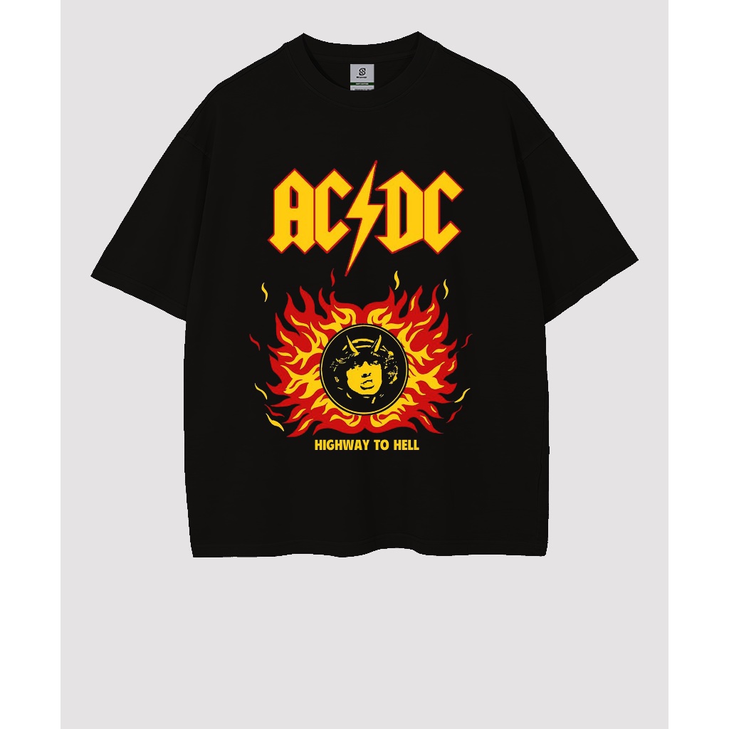 Kaos AcDc Highway To Hell Stayl Oversize T-shirt Tee