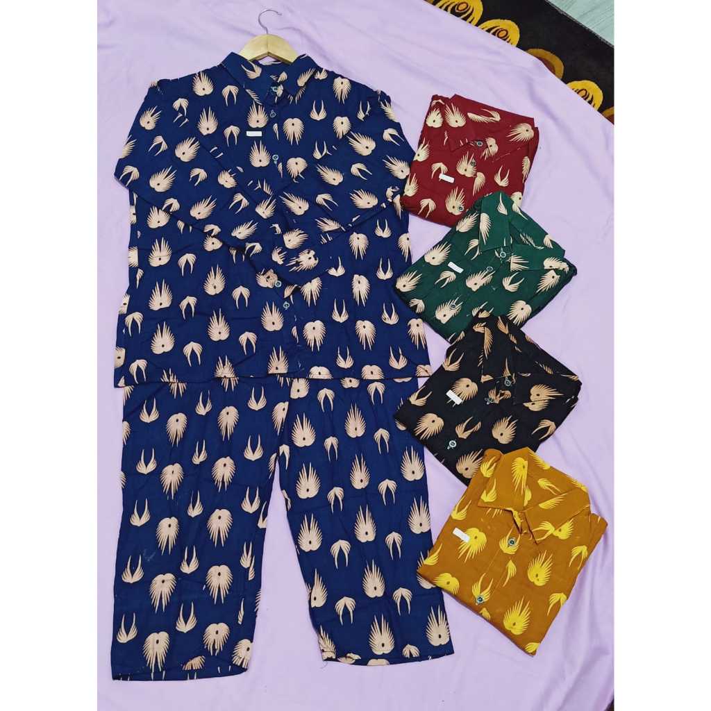 Setelan CP Lengan Panjang / Piyama Busui / Oneset Polos / SetCel Rayon