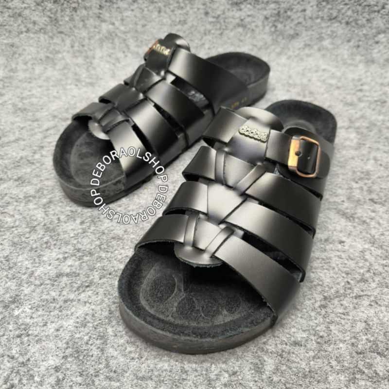 Sandal kulit pria/ Sandal DODONI/ Sandal tali banyak