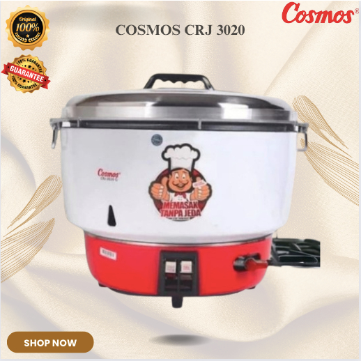 Cosmos Gas Rice Magic Com Cooker 20L CRJ 3020/CRJ-3020/CRJ3020/3020/ ORIGINAL COSMOS/GARANSI RESMI