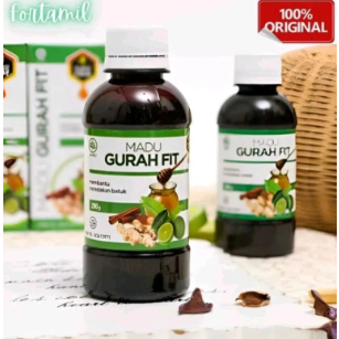 Madu Herbal Paru Paru Tenggorokan Sehat Herbal Alami Terdaftar BPOM MADU GURAH FIT