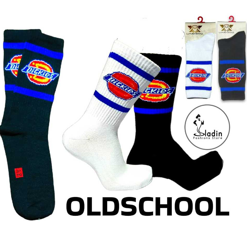 Kaos Kaki Oldschool Skate Premium  Motif Dickies - Label Gantungan AZ Original