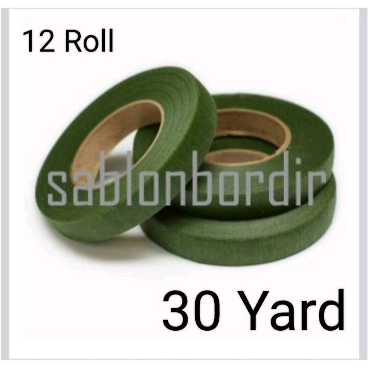 

Floral Tape 30 Yards isi 12 roll selotip tangkai bunga