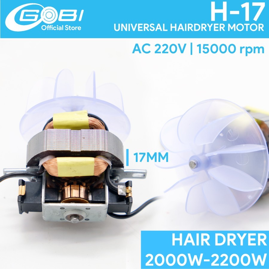 Dinamo Universal Hair Dryer Pure copper #17 220V 2000-2200W