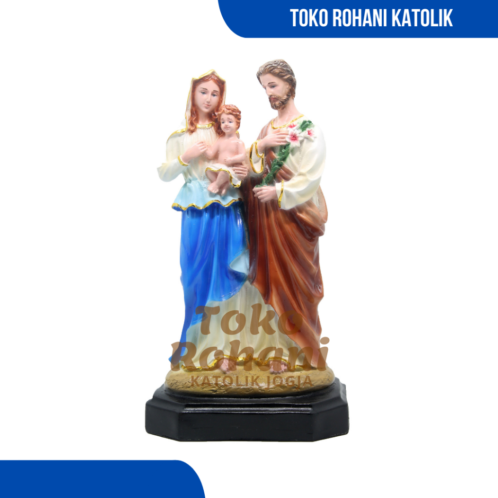 PATUNG KELUARGA KUDUS 30 CM (GENDONG) / PATUNG KATOLIK / PATUNG YESUS MARIA YOSEP / PATUNG SANTO YUS