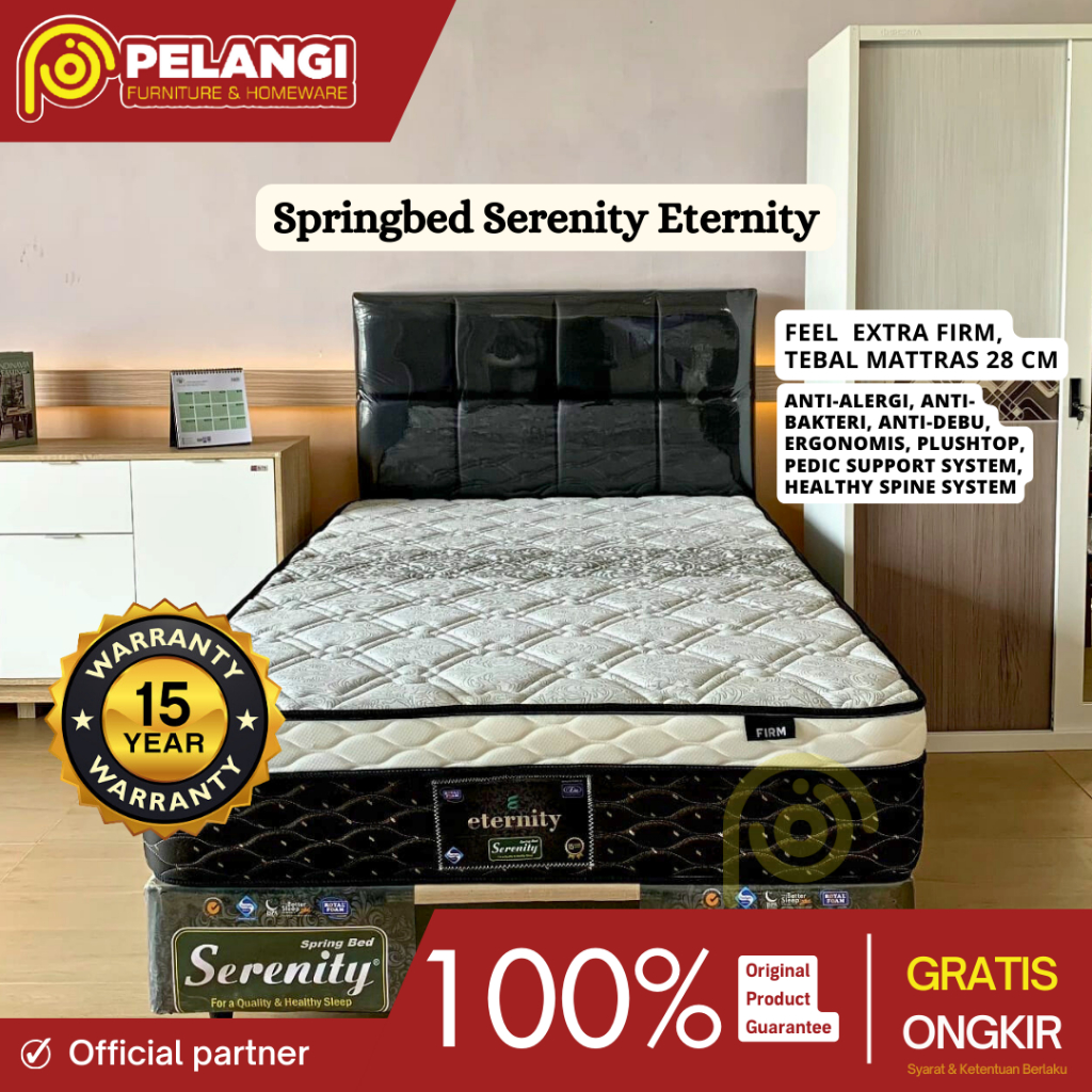 Pelangi Furnihome | Springbed Serenity Eternity | Springbed Elite Serenity Eternity | Springbed Sere