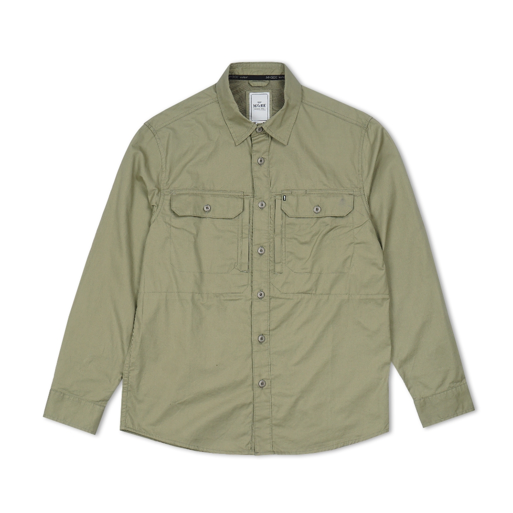 Kemeja MGEE Original - Kemeja Kerja Outdoor Lengan Panjang Original MGEE Gordon CKPR 068 Light Olive