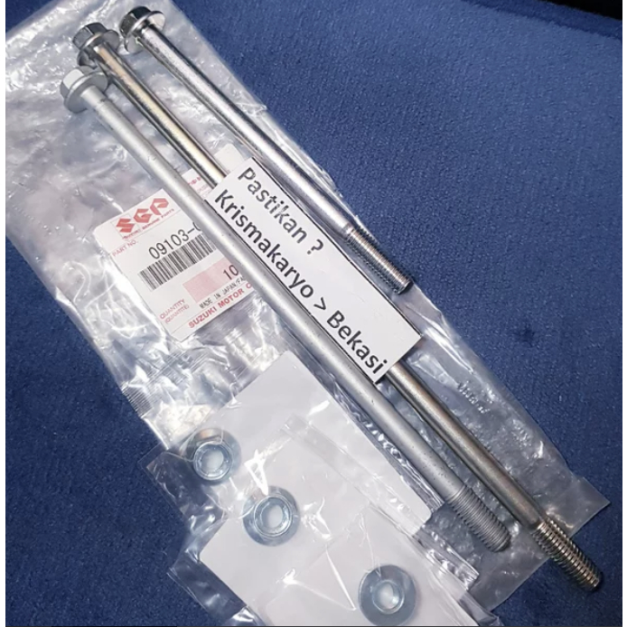 Baut Pegangan Mesin Satria 2 tak Hiu 2t Lumba Ori Monting 2tak Mounting Rangka Suzuki