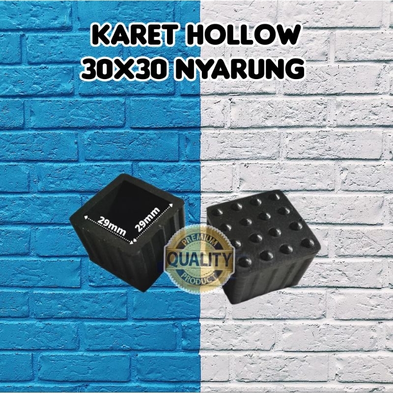 Karet Hollow 3x3Nyarung / Karet Besi Hollow 30x30 Nyarung