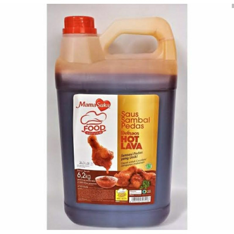 

MamaSuka Delisaos Hot Lava Saus Sambal Pedas 6,2 Kg