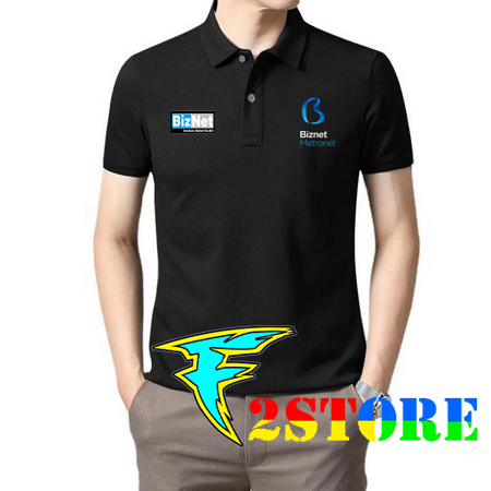 Baju kaos kerah model kerah BIZNET METRONET F2Astore