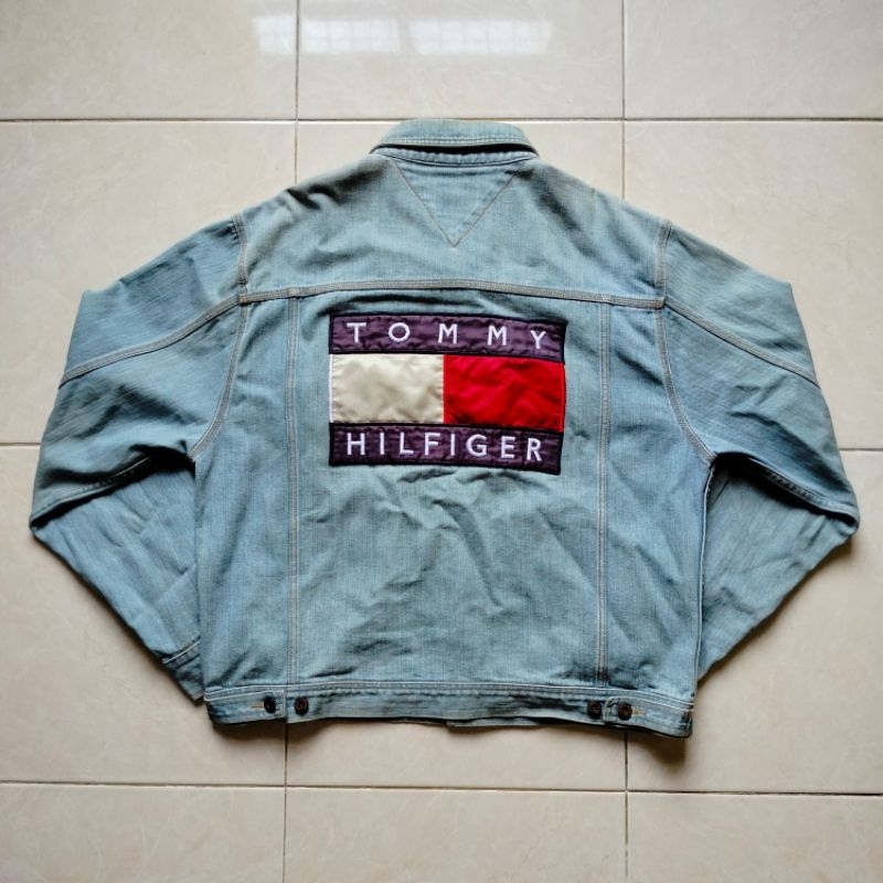 Tommy Hilfiger big flag denim jacket vintage