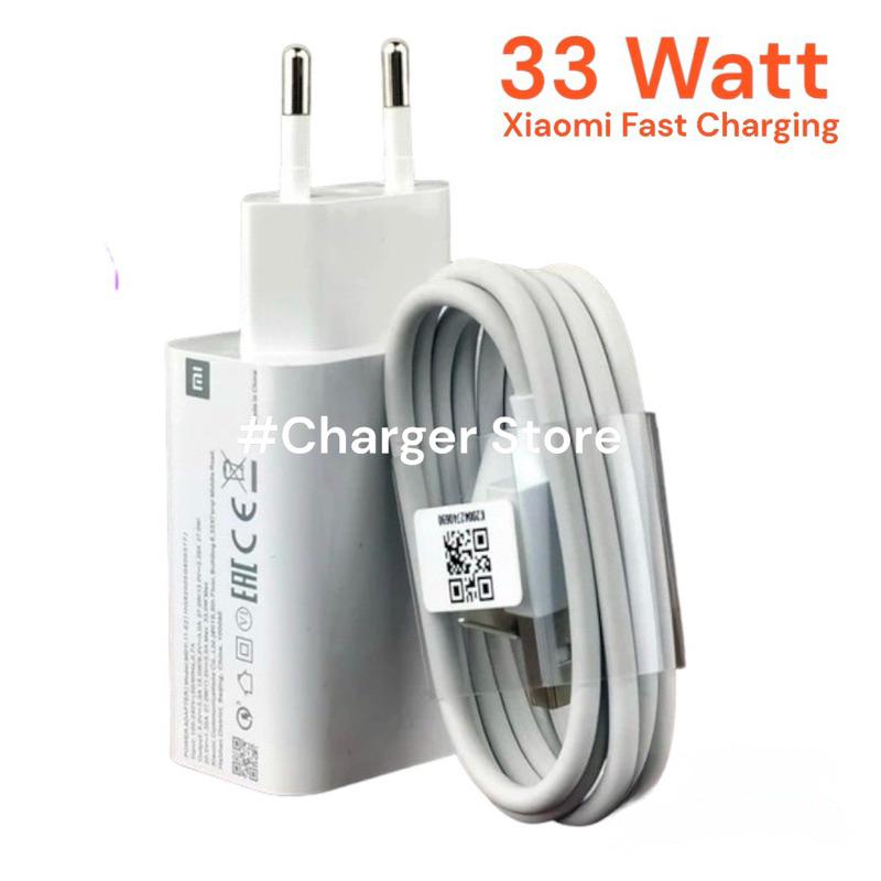 Charger Xiaomi Fast Charging Casan Redmi 33 Watt 9A 9C 10C Note 10 11 12 Support Semua Hp